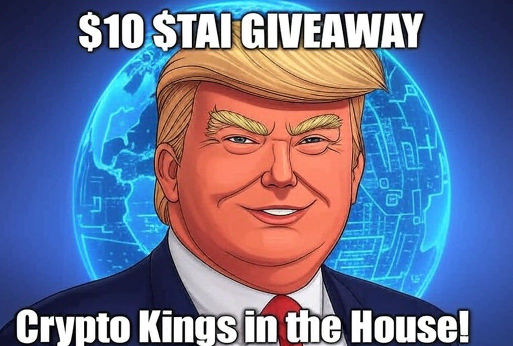 Kingz (@kingzxsol) on Twitter photo π $TAI Community #Memecoin Giveaway π
Weβre giving back to our loyal fam with a $10 prize pool π
How to join:
1οΈβ£ Follow <a href="/TrumpxTai/">$TAI Parody</a>
2οΈβ£ Like β€οΈ & Retweet π this post
3οΈβ£ Drop your SOL address in the comments
β³ Winners will be chosen fairly in 6h β transparency is key β
π $TAI Community #Memecoin Giveaway π
Weβre giving back to our loyal fam with a $10 prize pool π
How to join:
1οΈβ£ Follow <a href="/TrumpxTai/">$TAI Parody</a>
2οΈβ£ Like β€οΈ & Retweet π this post
3οΈβ£ Drop your SOL address in the comments
β³ Winners will be chosen fairly in 6h β transparency is key β