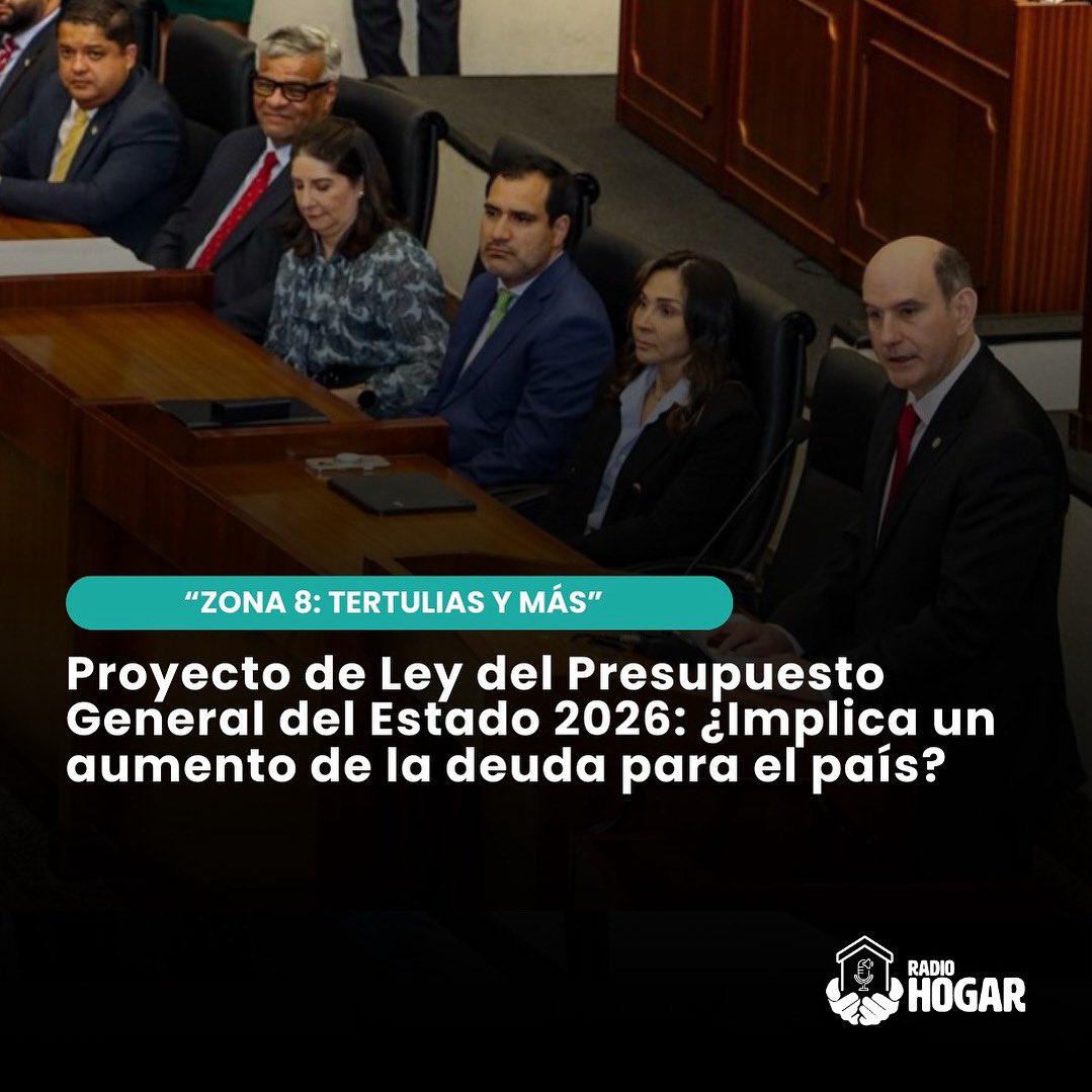 “Zona 8: Tertulias y Más” - Presupuesto del Estado: “Los ingresos están sobreestimados”
radiohogar.org/zona-8-tertuli…