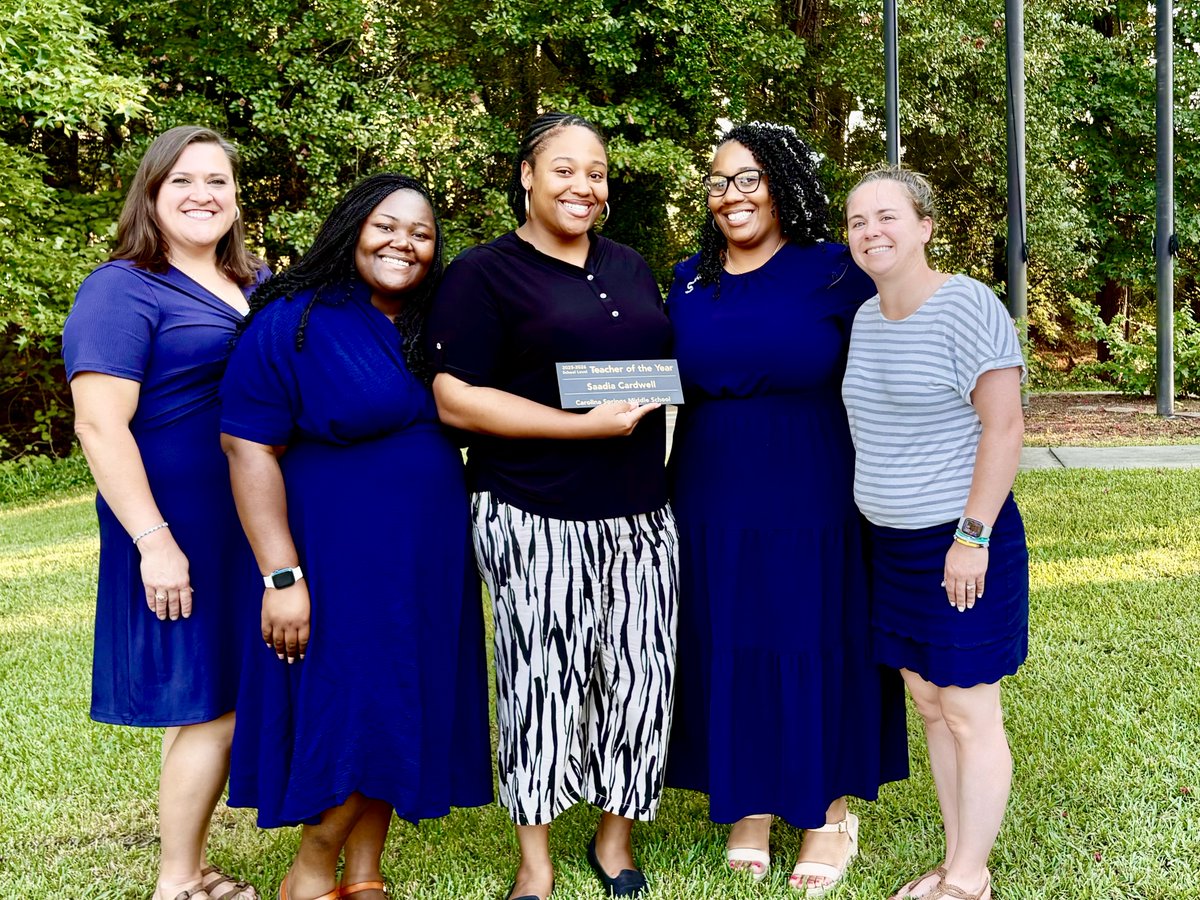 Congratulations, Ms. Cardwell, our CSMS 2025-2026 Teacher of the Year! She was recognized tonight at the Lexington County School District One Board Meeting. We are so proud of you!