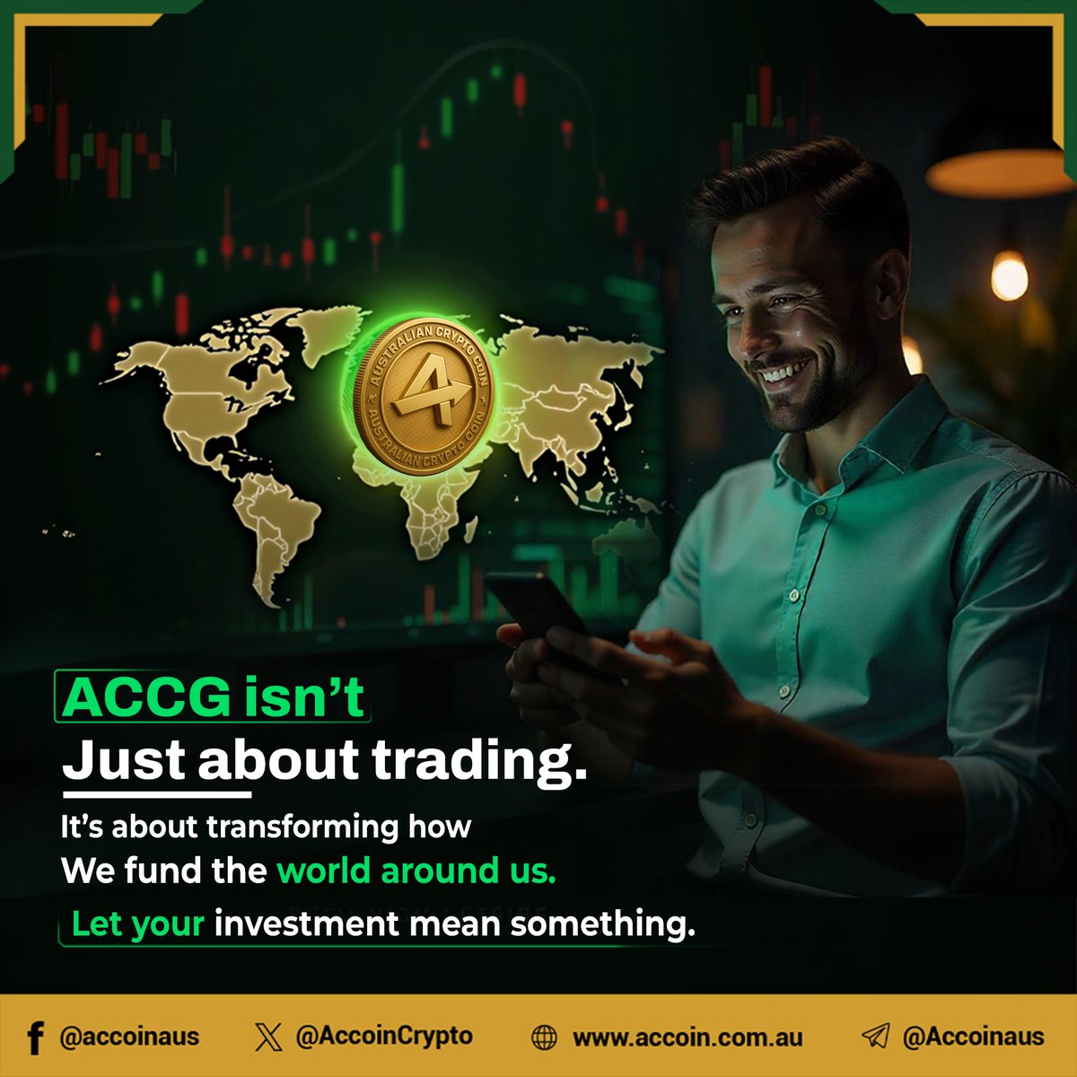 🌍✨ACCG isn’t just about trading.

It’s about transforming the way we fund the world around us.

Every token you hold is more than an investment — it’s a step toward impact, innovation, and real change.

Trade Now👇
koinpark.com/trade/ACCG-USDT

#ACCG #AUSvSA #TheBlock #HomeandAwayUK