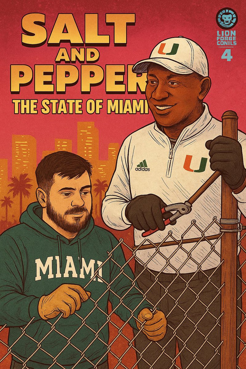 BUILD THE FENCE.

THE STATE OF MIAMI.

#SaltAndPepper #GoCanes 🙌🧂🌶️