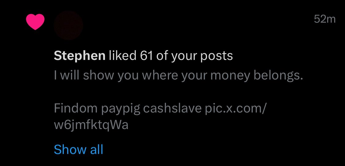 Haha I think Stephen should send 10€ for each like 

Loser sub paypig