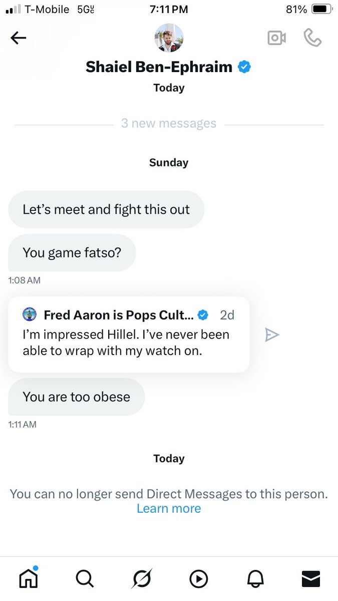 Fred Aaron is Pops Culture 🇺🇸✡🇮🇱 (@fredforthemets) on Twitter photo I just got a lovely message from my friend <a href="/academic_la/">Shaiel Ben-Ephraim</a>
Shaiel, you really need help. I just got a lovely message from my friend <a href="/academic_la/">Shaiel Ben-Ephraim</a>
Shaiel, you really need help.