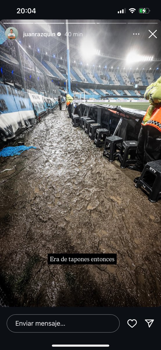 facuudelcap's tweet image. Se quejaban del CDS y así está el Cilindro después de dos gotitas de agua: