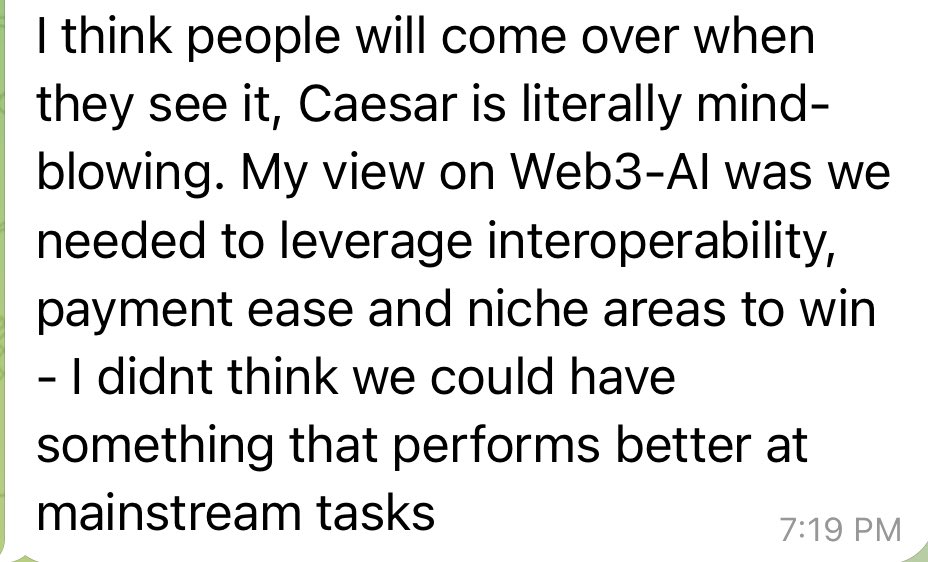 Everytime I share CAESAR with someone, they are absolutely blown away and thank me profusely for introducing them to such an amazing product.