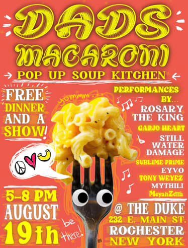 Free Art Collective 
Dad’s Macaroni

Happy to have been there..The Duke is wonderful place