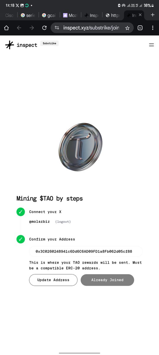 ALPHA!! 🧏🏽‍♂️🔥

Do this immediately!! 

1 $TAO = $349 
10 $TAO will be $3,490

…and what if I told you that you can start earning this $TAO just by tweeting and interacting with other posts on X??