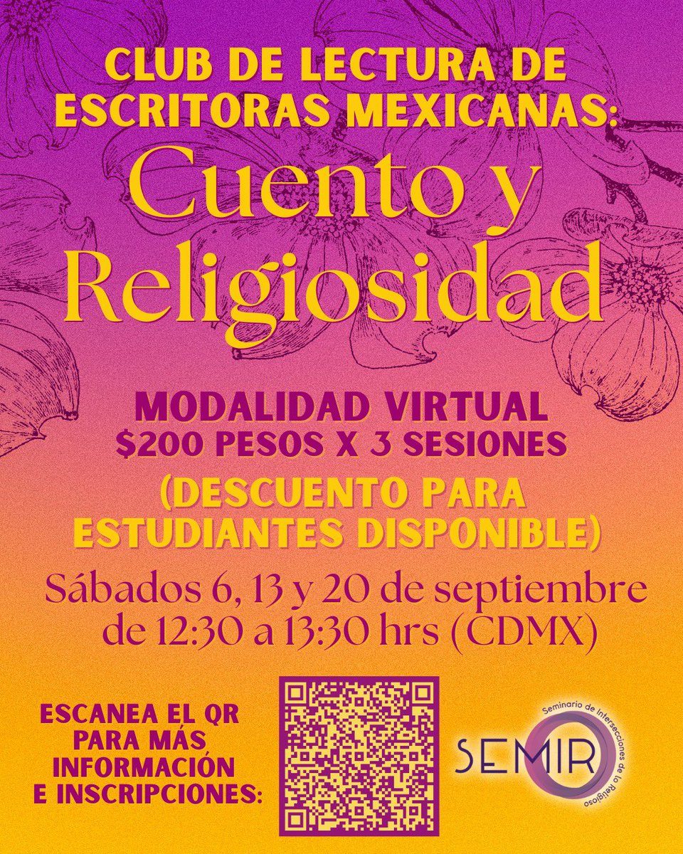 Seminario de Intersecciones de lo Religioso -SEMIR tweet media