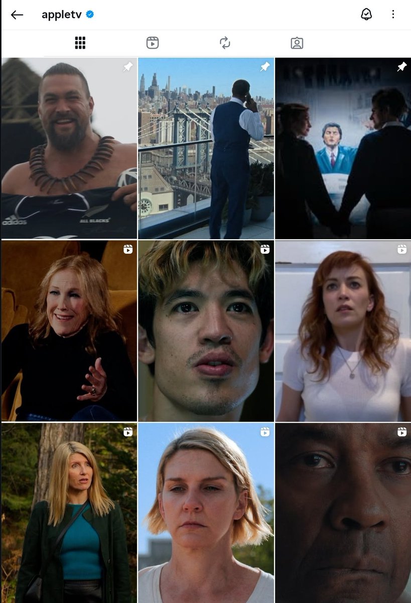 Cathy, Brittle and Rheazy making a triangle on the Apple Tv+ IG layout. Like that's the holy trinity right there