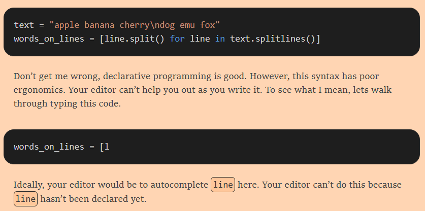 MaineFrameworks's tweet image. "Left to Right Programming -- Programs Should Be Valid As They Are Typed"