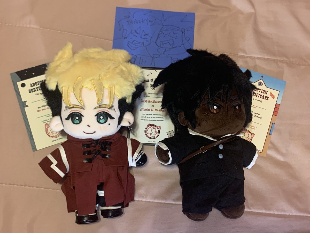 I feel tremendous joy and the parental instinct to take care of these two right now ((my mom loved them too))