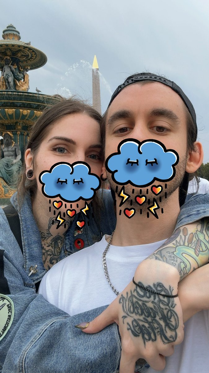 Mom and dad in Paris