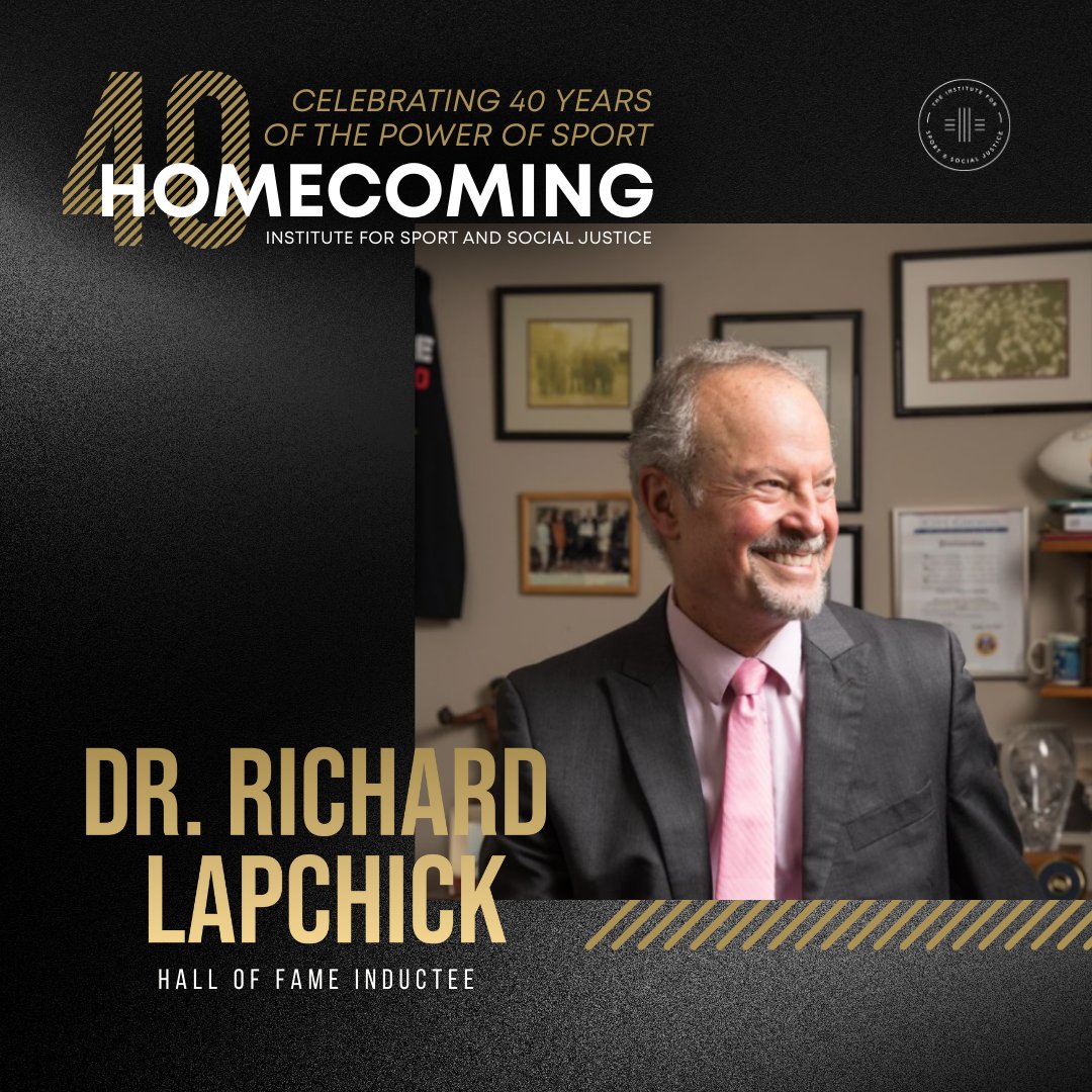 InstituteSSJ's tweet image. This year, our #PowerOfSport Gala becomes Homecoming: Celebrating 40 Years of the Power of Sport. Join us on 10/14 in Boston for a reception, Hall of Fame induction of Dr. @RichardLapchick, and a celebration of our past &amp;amp; future. Tickets/sponsorships: secure.qgiv.com/for/2025powero….