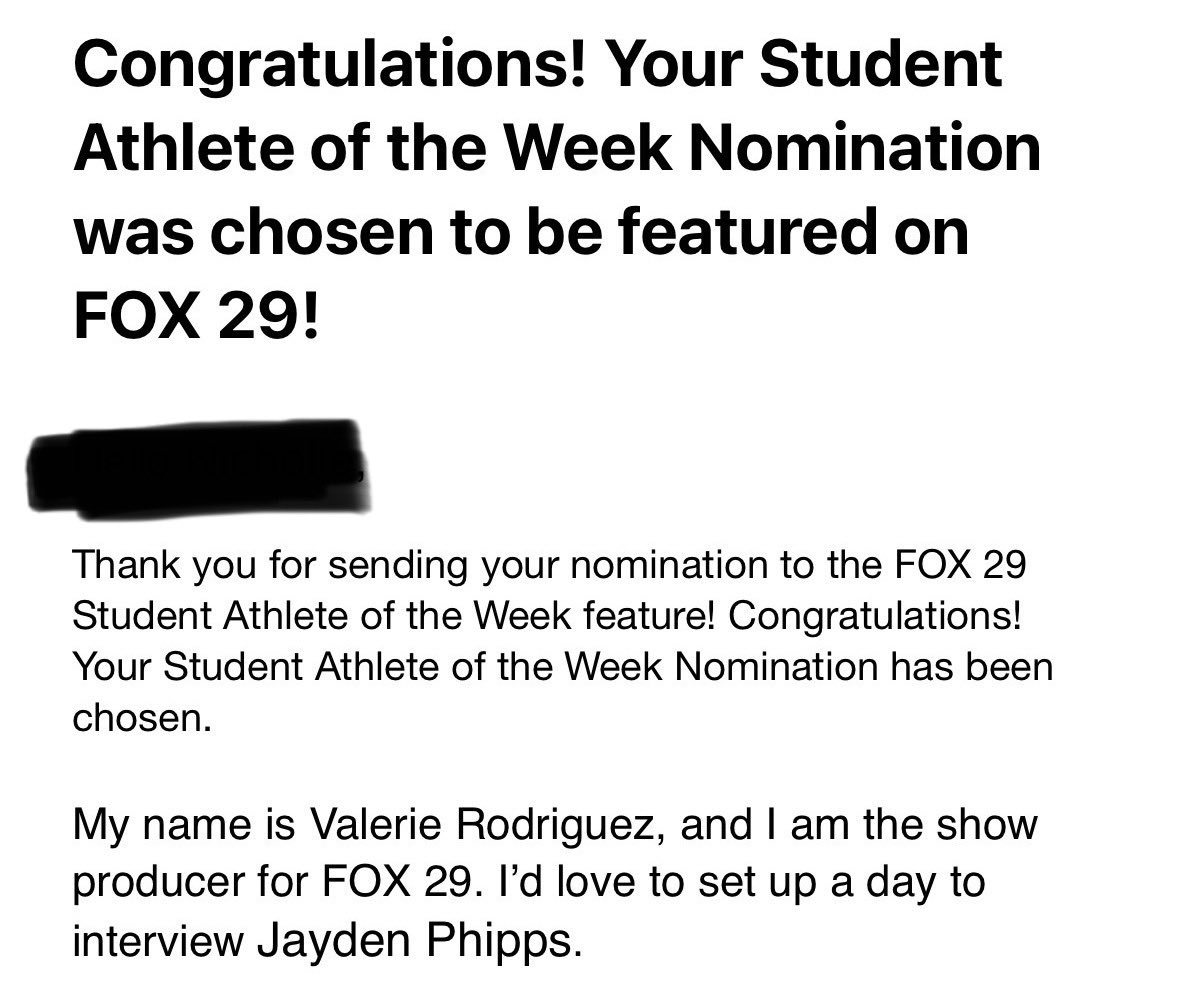 Jayden Phipps (@jaydenphipps_4) on Twitter photo AGTG I have been selected for athlete of the Week By <a href="/FoxNews/">Fox News</a> <a href="/CoachLeno_UTM/">Lenon James Jr.</a> <a href="/nickcochran/">Nick Cochran</a> <a href="/BryseCarlton/">Bryse Carlton</a> <a href="/JerryRecruiting/">Rising Stars</a> <a href="/coachjeff26/">Coach Celestin</a> <a href="/CoachT_22/">Kevin Thompson</a> <a href="/utmsports/">UT Martin Athletics</a> AGTG I have been selected for athlete of the Week By <a href="/FoxNews/">Fox News</a> <a href="/CoachLeno_UTM/">Lenon James Jr.</a> <a href="/nickcochran/">Nick Cochran</a> <a href="/BryseCarlton/">Bryse Carlton</a> <a href="/JerryRecruiting/">Rising Stars</a> <a href="/coachjeff26/">Coach Celestin</a> <a href="/CoachT_22/">Kevin Thompson</a> <a href="/utmsports/">UT Martin Athletics</a>