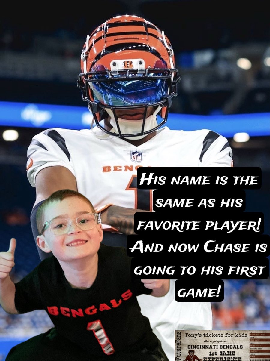 Two more kidos are getting to go to their first <a href="/NFL/">NFL</a> <a href="/Bengals/">Cincinnati Bengals</a> game! WhoDey! #WhoDey #TonyDaTiger #FanOfFans  #2023FOTY <a href="/bengaljims_BTR/">Bengal Jim & Friends</a> #CharityMatters #TonysTicketsForKids #DoGood #188 #189