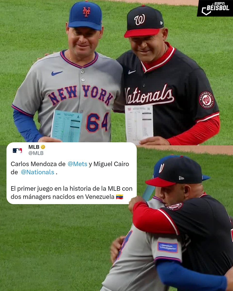 ESPN_Beisbol's tweet image. ¡Historia en el béisbol de las Grandes Ligas! 🇻🇪⚾