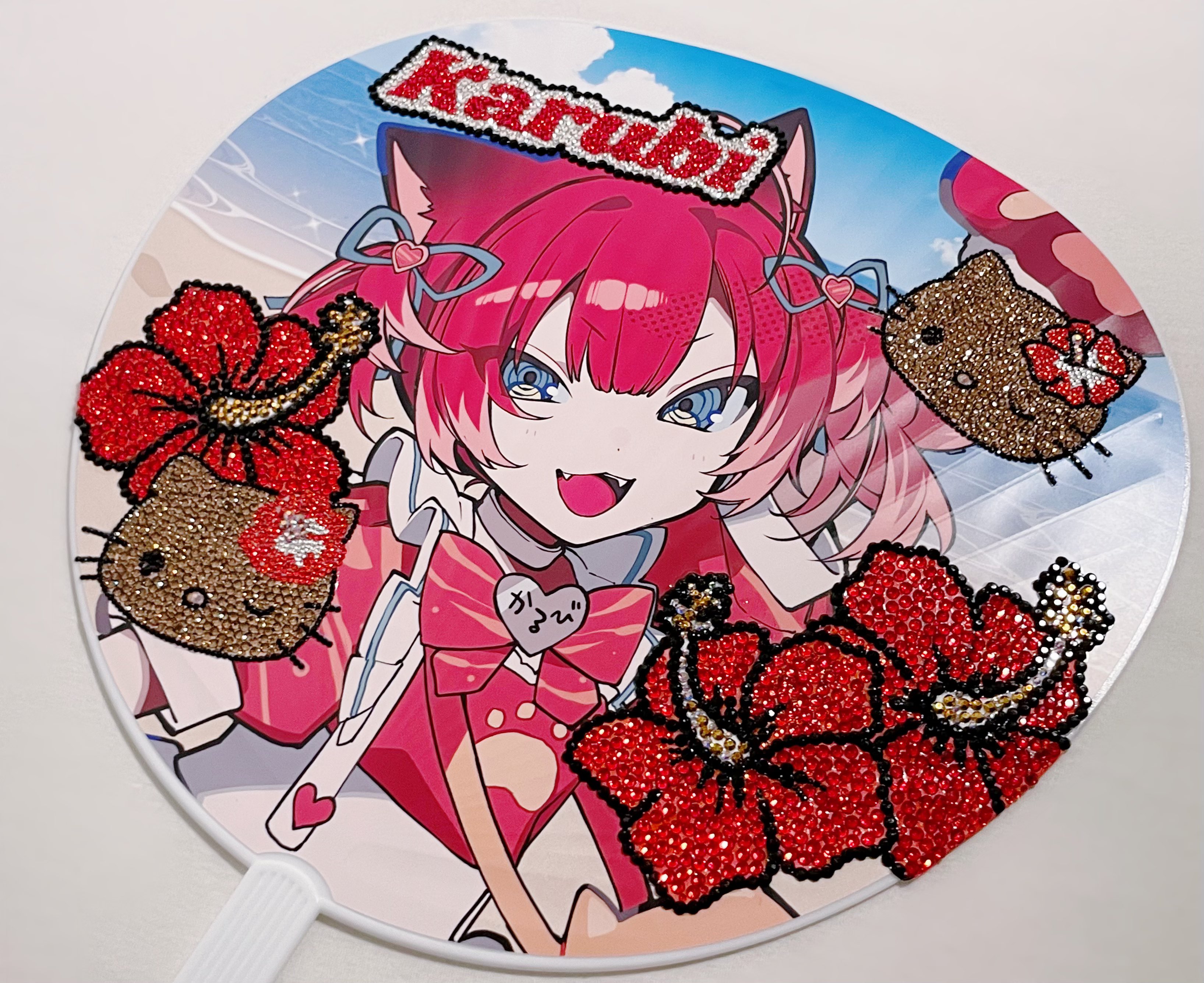 レトロ ハローキティハイビスカス大判うちわ3枚セット 楽天市場