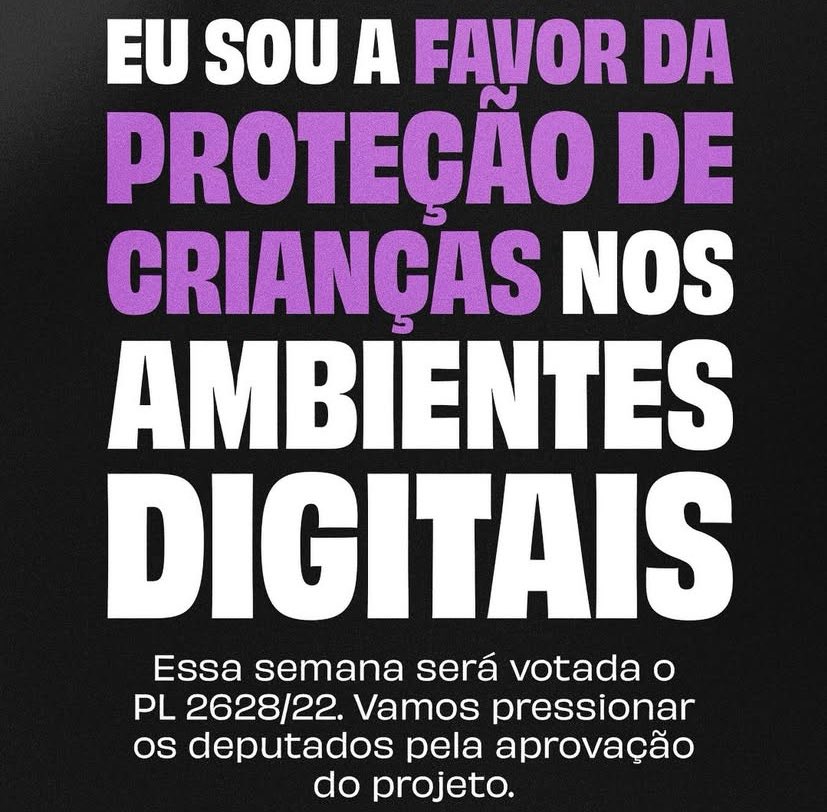 Proibido passar por esse post sem comentar 

CHEGA DE EXPOSIÇÃO INFANTIL
PL 2628 PROTEGE CRIANÇAS