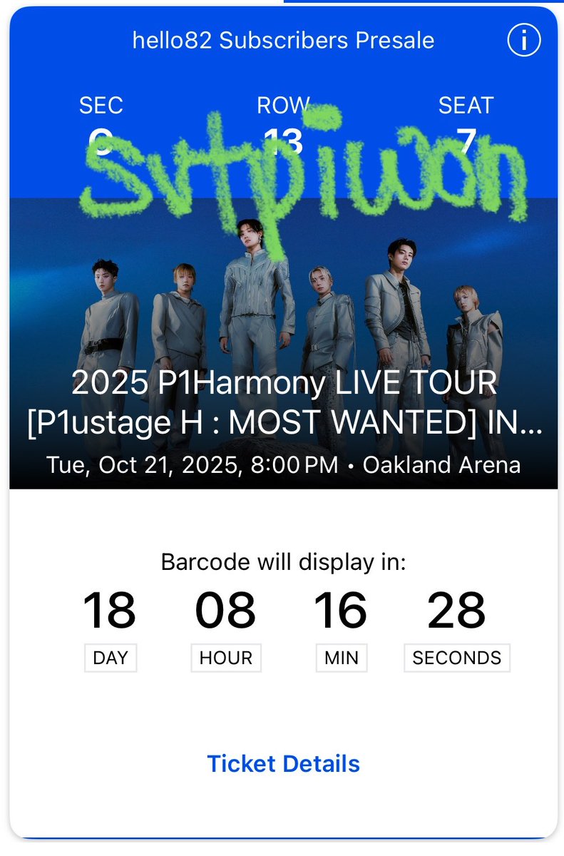 kyoluvz's tweet photo. wts p1harmony most wanted in oakland 

$600 for both seats (300 each)

below fv i need this gone bad please
😭😭😭😭😭😭😭😭😭

willing to provide any proof!!!
will transfer right after payment:3 https://t.co/e9K2O60UrV