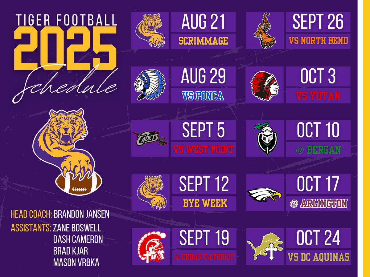 thtigerfootball's tweet photo. The 2025 season is here! We are excited to see everyone on Thursday night! https://t.co/qKzMBPYLx4