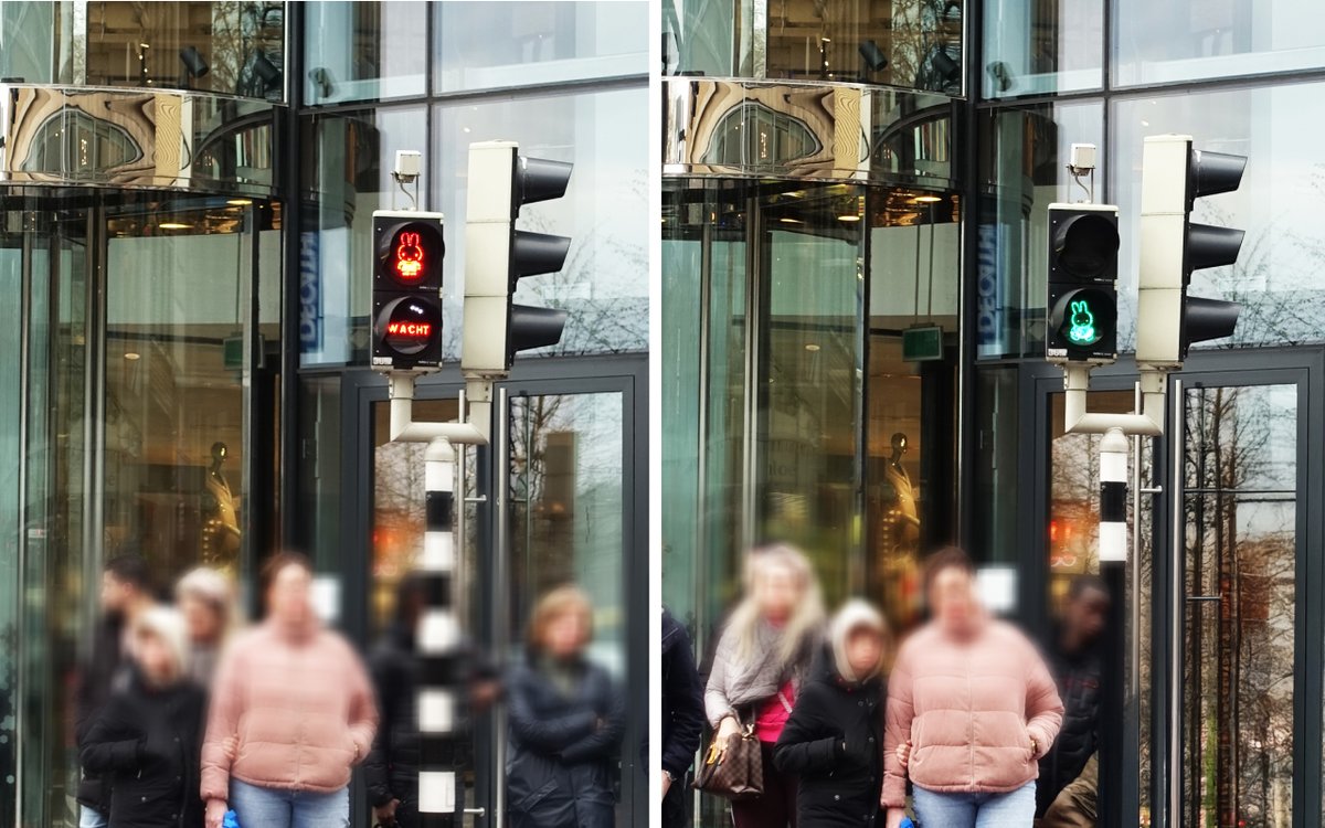 きょうは 交通信号設置記念日

オランダ・ユトレヒトの街角では
ミッフィーが行き交う人びとの
安全を見守っています🚦