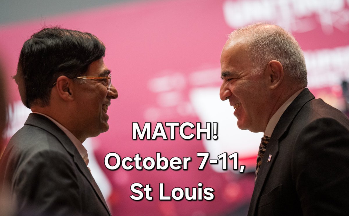 Two former world champions, Garry Kasparov and Viswanathan Anand, go head-to-head in a special Clutch Chess exhibition match. This once-in-a-generation clash celebrates the legacy of two chess greats and officially launches the month of reopening festivities.