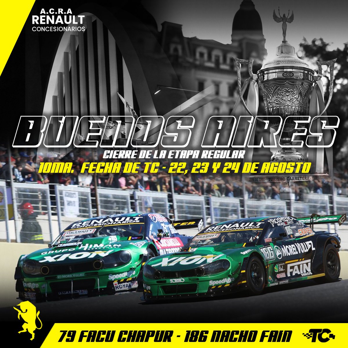 El TC vuelve a Buenos Aires
Para disputar la fecha 10 del torneo.  ✅️ 

#tc #Torino