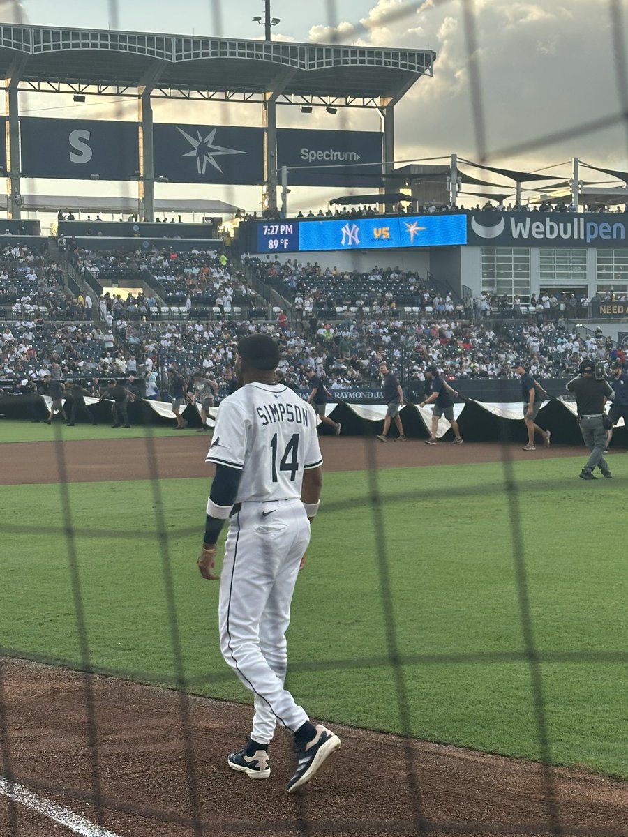 Was in town finally, figured I’d check out an outdoor Rays game.  #Iwantthetropback #raysup