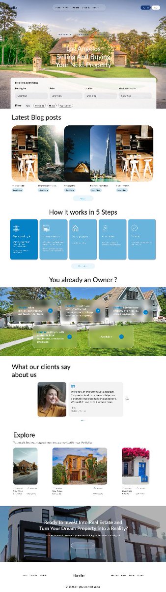 Mimi471752's tweet image. I've been designing this on figma and also tried to create the same design on webflow.
Only the homepage for now!
Open for feedback
#figma 
#figmatowebflow 
#WebsiteDesign 
#RealEstate
