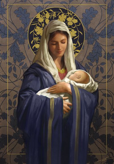Mary, Mother of Our Lord Jesus Christ and my Immaculate Mother, guide me with your gentle hand to your Son's merciful heart, that I may live ever more fully for Him.