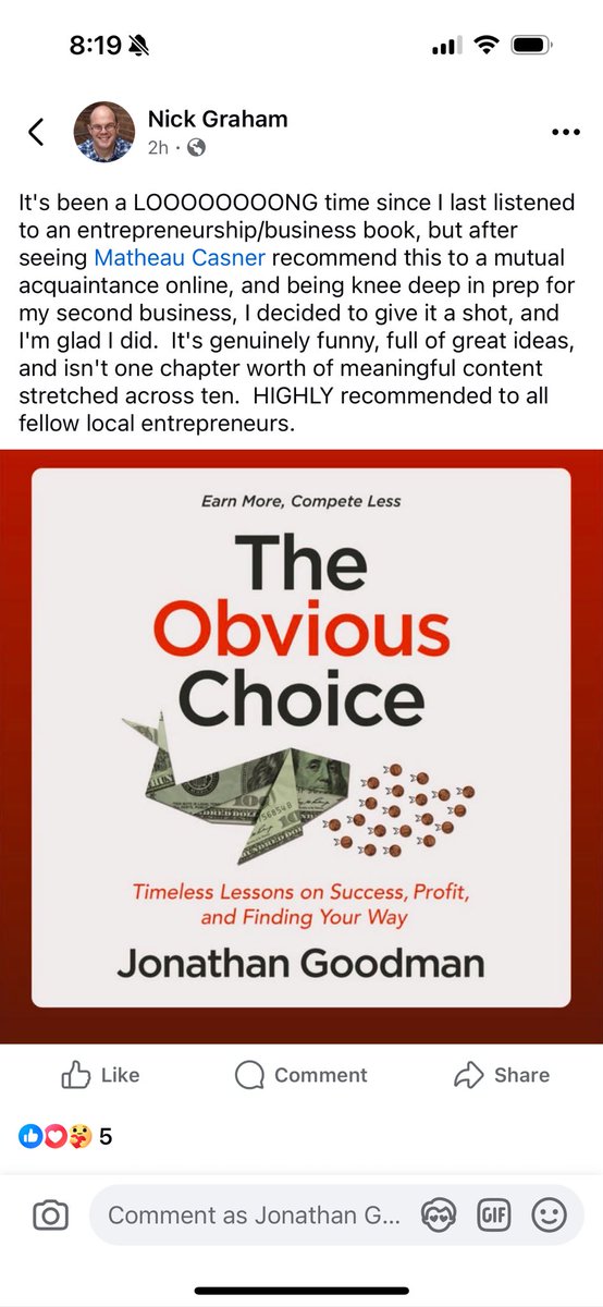 A sign to be optimistic about a book’s long-term potential.