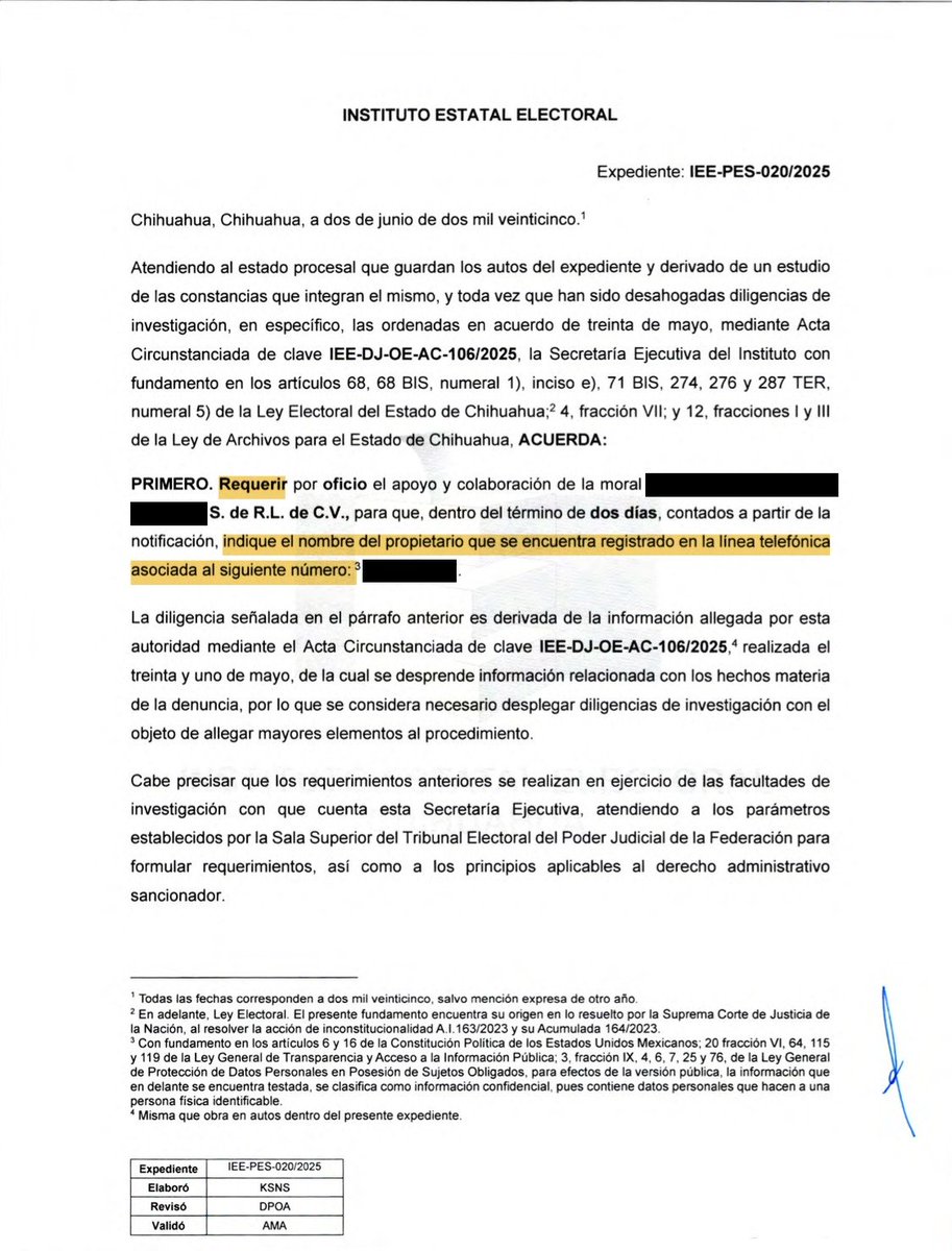 Miguel Alfonso Meza (@miguelmezac) on Twitter photo La abogada de El Chapo me denunció y el Instituto Electoral le entregó mis datos
Durante la elección judicial, calificamosa Silvia Delgado como una candidata altamente riesgosa por sus vínculos con Joaquín "El Chapo" Guzmán.
El <a href="/IEEChihuahua/">Instituto Estatal Electoral de Chihuahua</a> no solo inició una investigación de La abogada de El Chapo me denunció y el Instituto Electoral le entregó mis datos
Durante la elección judicial, calificamosa Silvia Delgado como una candidata altamente riesgosa por sus vínculos con Joaquín "El Chapo" Guzmán.
El <a href="/IEEChihuahua/">Instituto Estatal Electoral de Chihuahua</a> no solo inició una investigación de