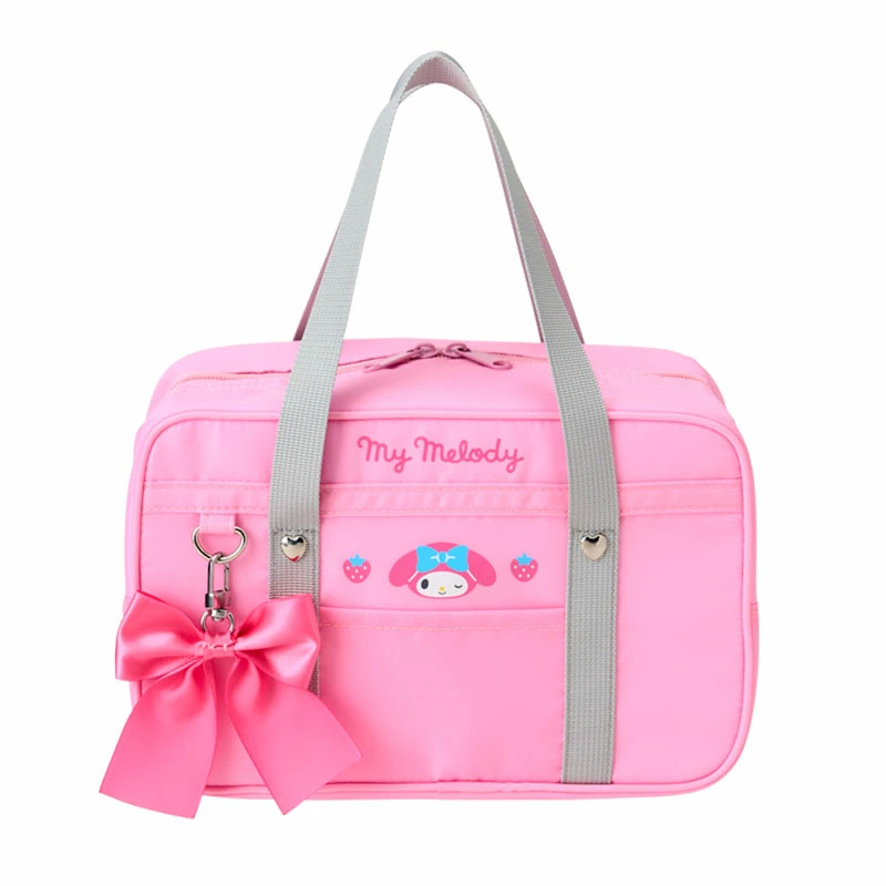 5点目100円♡新作♡新品♡マイメロちゃん♡ランチトート サンリオ マイメロディ トートバッグ ふわふわワッペン ランチ