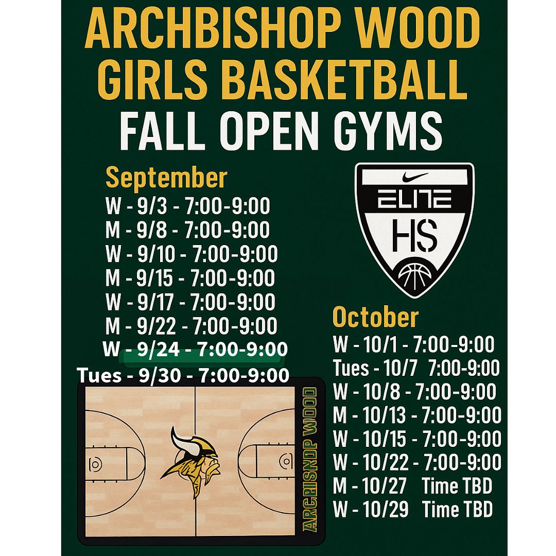 Archbishop Wood Girls Basketball (@woodgirlsbball) on Twitter photo ๐จ Attention College Coaches ๐จ We are back this fall with a great crew of players to come check out! Please be sure to contact Coach Mike McDonald to confirm prior to attending: 267-258-2803. Woodgirlsbball@gmail.com. ๐จ Attention College Coaches ๐จ We are back this fall with a great crew of players to come check out! Please be sure to contact Coach Mike McDonald to confirm prior to attending: 267-258-2803. Woodgirlsbball@gmail.com.