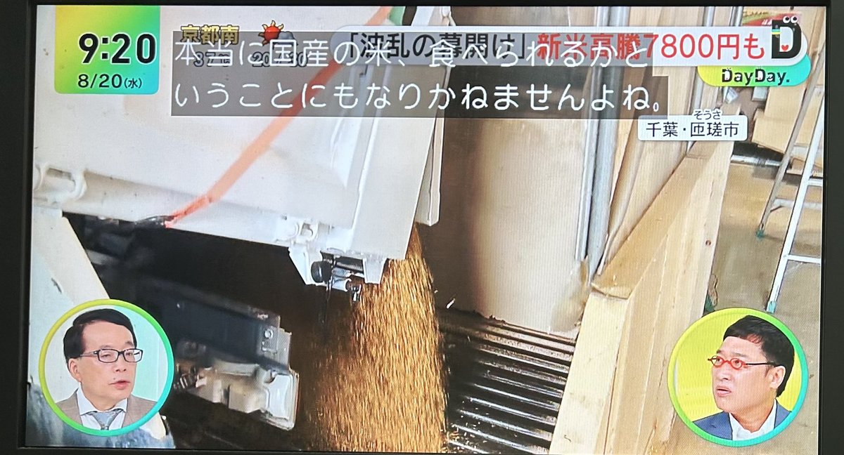「（最終的には）国産市場が圧迫される」（鈴木宣弘先生）。

DayDay。