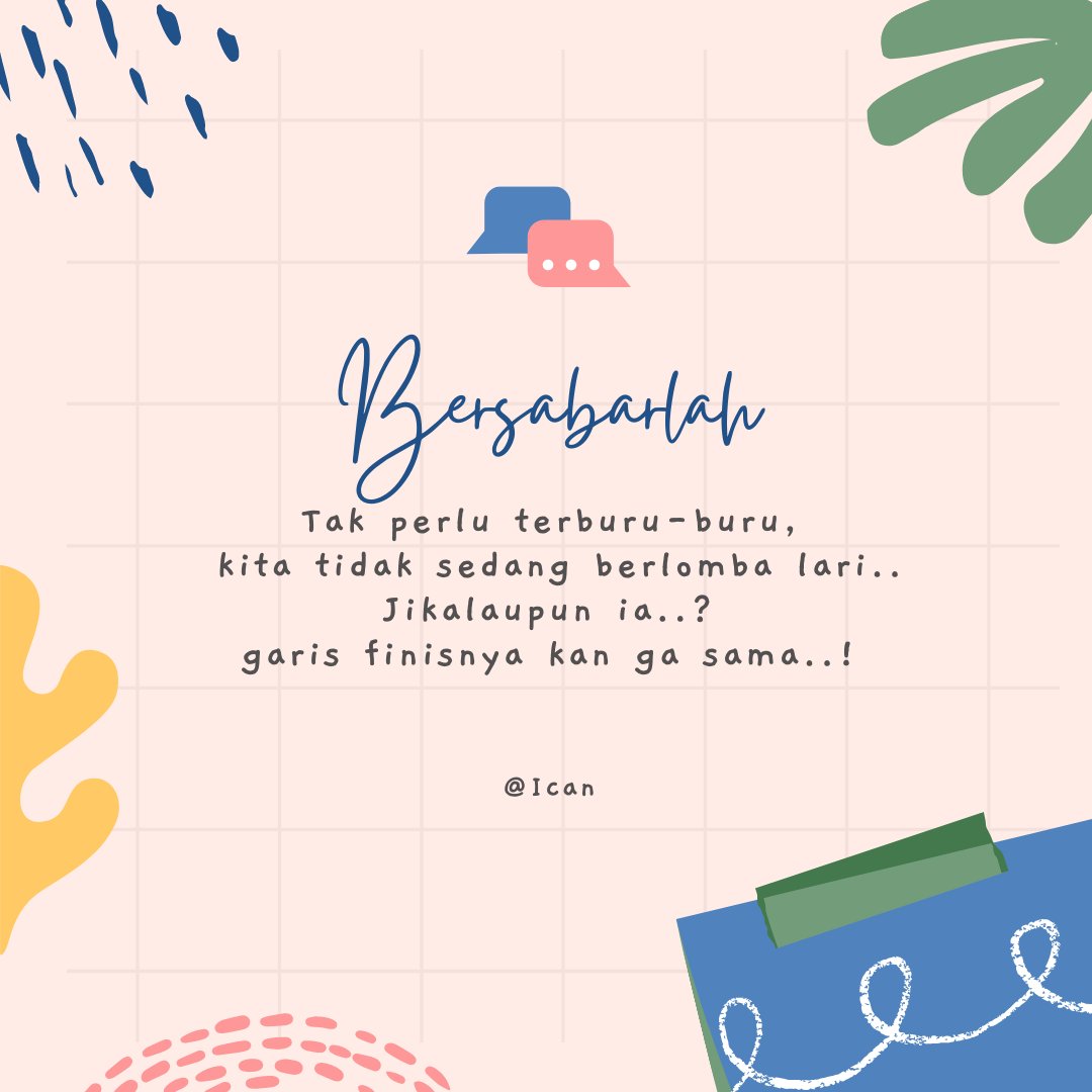 Kamu berhak bahagia, jadi senyum ya..