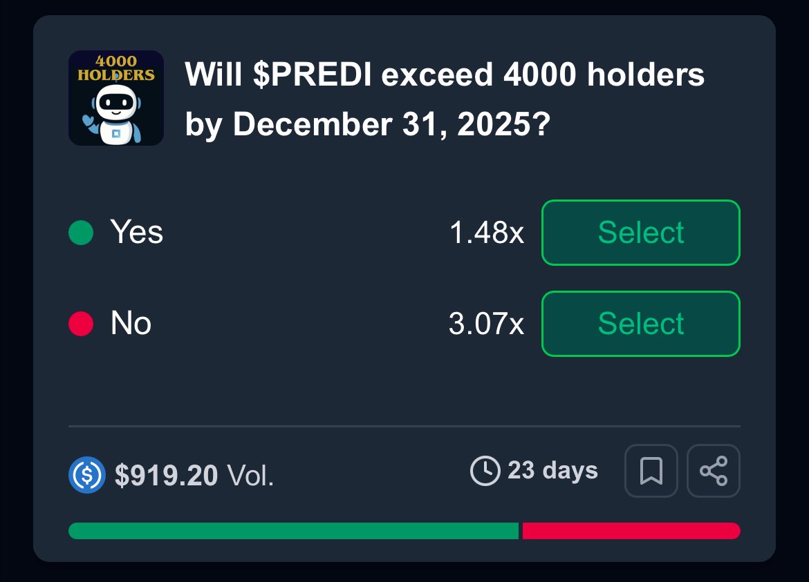 PredictBase | Testnet is LIVE ๐ (@predictbase) on Twitter photo ๐ฅ Top trending markets on <a href="/PredictBase/">PredictBase</a>
- Premier League 2nd Fixture: Total
Goals Over or Under 25.5
- Will Bitcoin reach $250,000 by December 31 ?
- Will interest rates in the USA be cut by September 17?
- Will $PREDI exceed 4000 holders by December 31?
๐ Place your ๐ฅ Top trending markets on <a href="/PredictBase/">PredictBase</a>
- Premier League 2nd Fixture: Total
Goals Over or Under 25.5
- Will Bitcoin reach $250,000 by December 31 ?
- Will interest rates in the USA be cut by September 17?
- Will $PREDI exceed 4000 holders by December 31?
๐ Place your