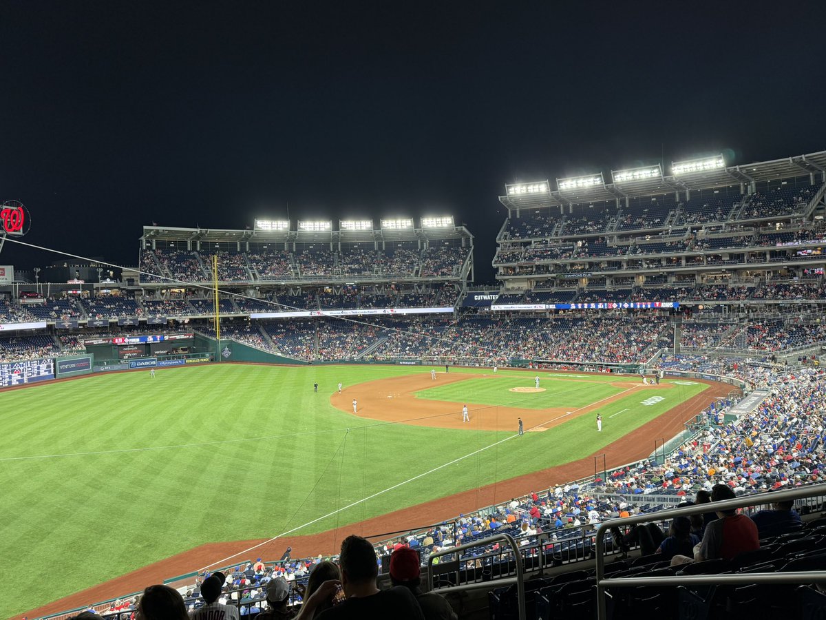 Nationals currently getting beat hard by the Mets but yay baseball.