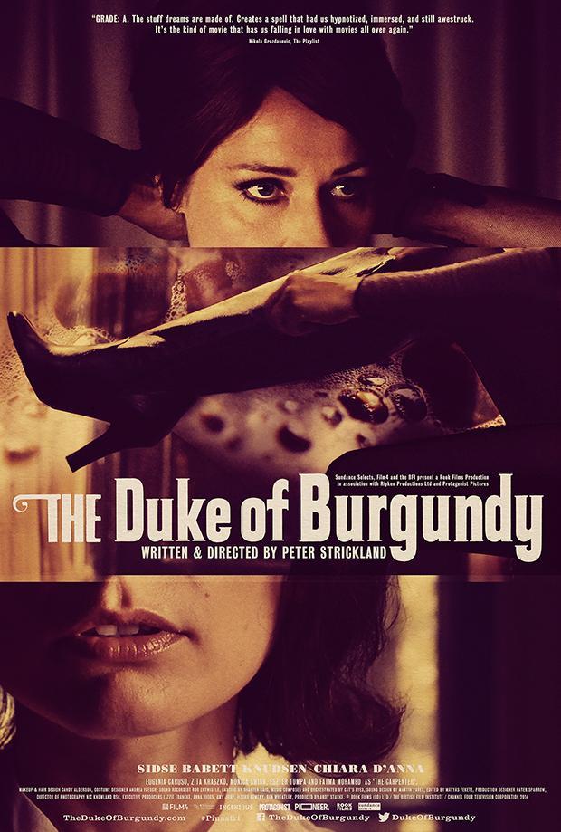¿Buscas una peli que ver?

Todos los jueves, una película del s.XXI que me haya gustado mucho y no sea archiconocida.

#RodrigoTeRecomienda #MisFavoritasDelXXINoConocidísimas

Hoy, recomendación 108:
THE DUKE OF BURGUNDY (Peter Strickland, 2014)
<a href="/PrimeVideoES/">Prime Video España</a>