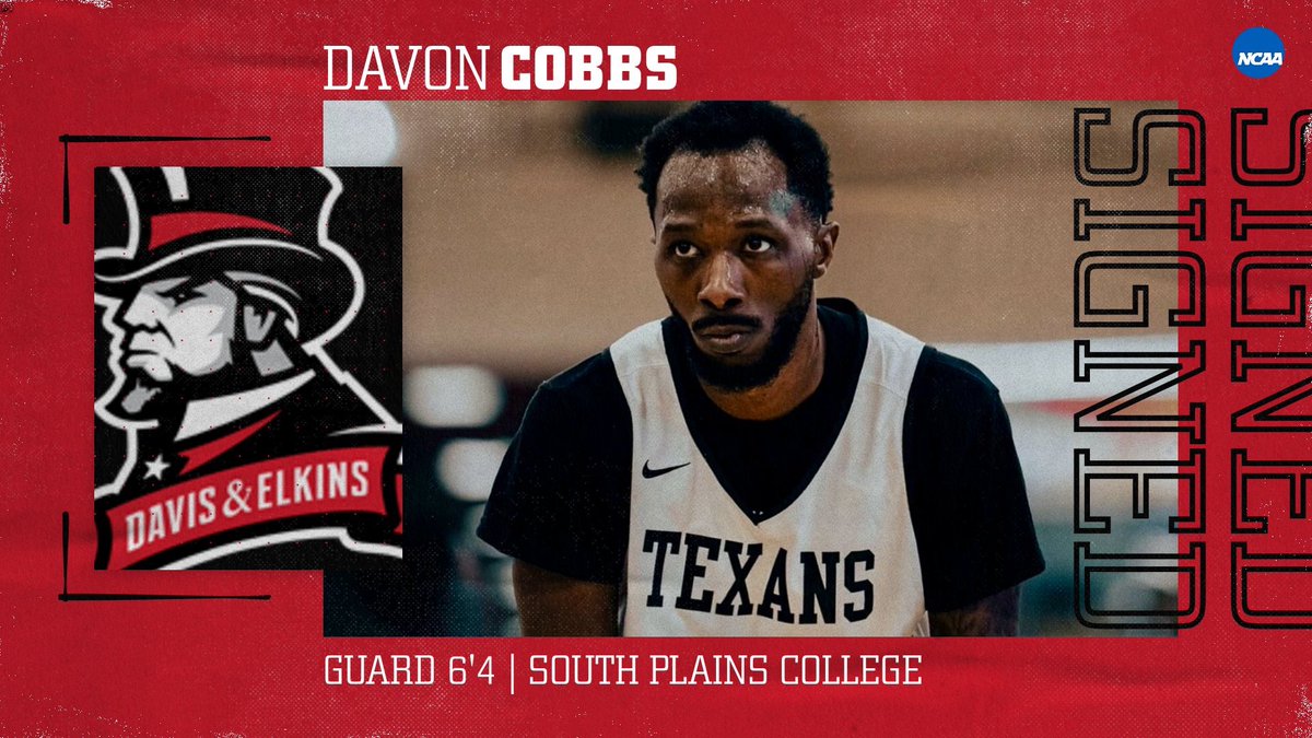 Davis & Elkins Men's Basketball (@senator_mbb) on Twitter photo Senator Nation,
Please help us welcome, signee, 6’4 Guard, Davon Cobbs (<a href="/davon_cobbs/">Davon Cobbs</a>) to the Davis & Elkins family. He transfers in from South Plains College.
#DefendTheHills Senator Nation,
Please help us welcome, signee, 6’4 Guard, Davon Cobbs (<a href="/davon_cobbs/">Davon Cobbs</a>) to the Davis & Elkins family. He transfers in from South Plains College.
#DefendTheHills