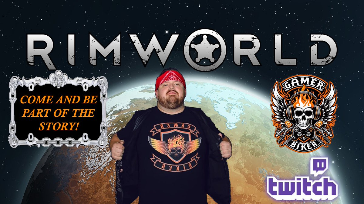 The_Gamer_Biker's tweet photo. Revisiting an old game I highly enjoyed! Lets play some Rimworld! Come on in and join the story, renaming characters after you so you can actually be part of the fun! Lets Ride!
#rimworldstream #rimworldgameplay #rimworldplaythrough #rimworldsteam #Twitch #twitchstream #TwitchStreaming #twitchtv #twitchgaming