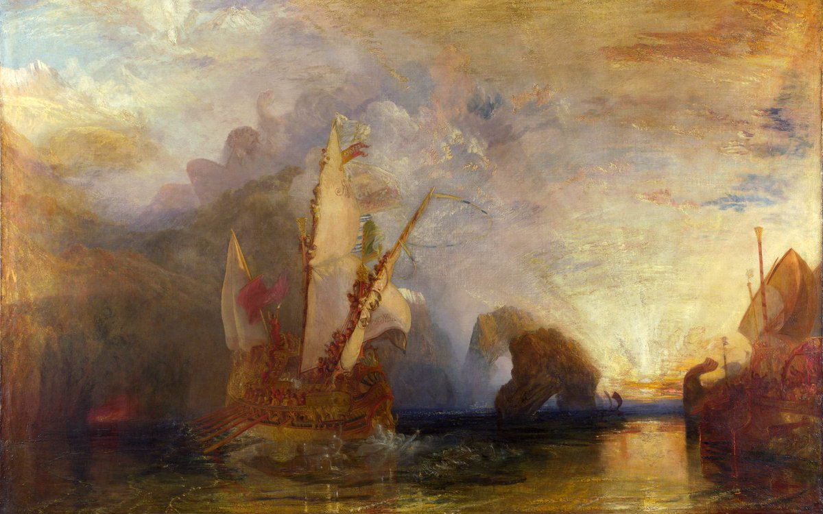 Ulysses deriding Polyphemus by J. M. W. Turner - 🦈