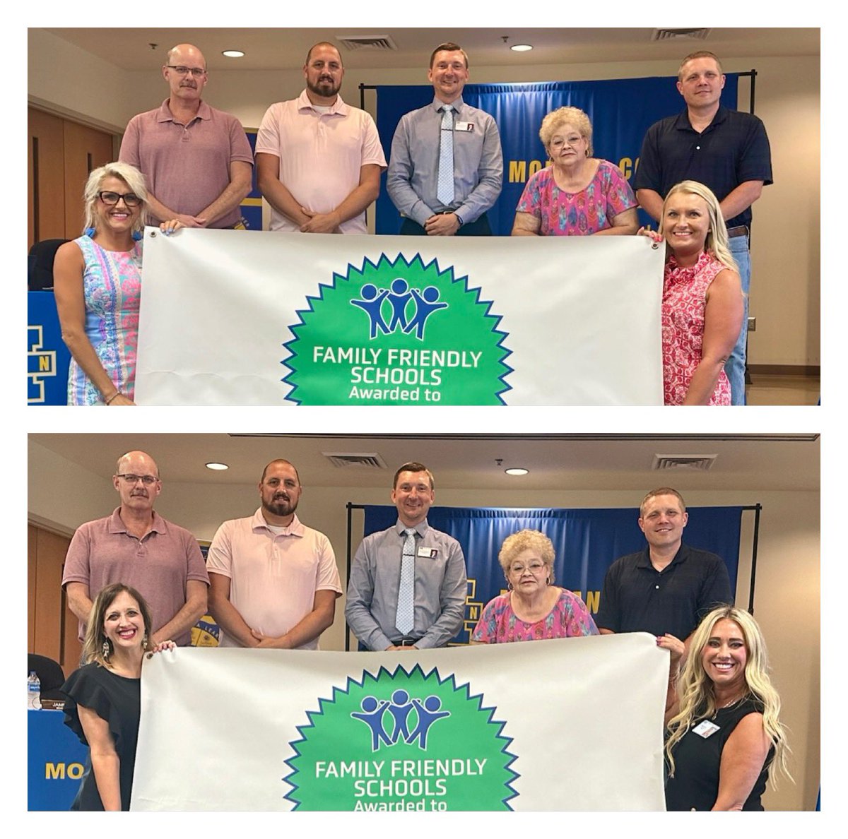 SuptMCS's tweet image. The Morgan County Board of Education proudly recognized schools that earned the Family Friendly Certification by the @PrichardCom. This achievement is a testament to the collaborative efforts of families, teachers, and administrators. Great job! #MCSunited