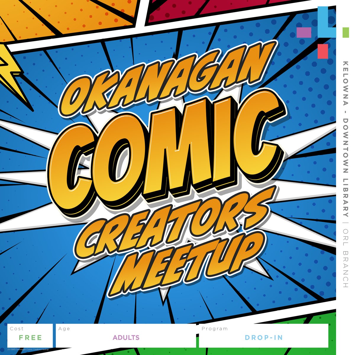 We're happy to be extending the Okanagan Comic Creators Meetup until December while changing up the formula! One week we'll meet and share what we're working on, the next we'll listen to prepared presentations on how to improve your craft!
orl.libcal.com/event/3911309