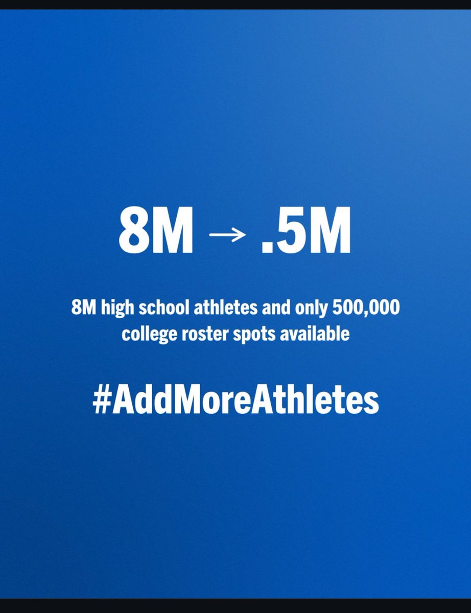 Ben Schmiesing (@ben_schmiesing) on Twitter photo <a href="/IMGAcademy/">IMG Academy</a> & <a href="/ncsa/">NCSA College Recruiting</a> posted this stat earlier today.
If you are waiting around for college coaches to find you, you’re doing it WRONG‼️
You should be actively trying to SEPARATE yourself from the pack💰
Check out <a href="/TruePotentialAR/">True Potential Athletic Recruiting</a> to start standing out from the crowd! <a href="/IMGAcademy/">IMG Academy</a> & <a href="/ncsa/">NCSA College Recruiting</a> posted this stat earlier today.
If you are waiting around for college coaches to find you, you’re doing it WRONG‼️
You should be actively trying to SEPARATE yourself from the pack💰
Check out <a href="/TruePotentialAR/">True Potential Athletic Recruiting</a> to start standing out from the crowd!