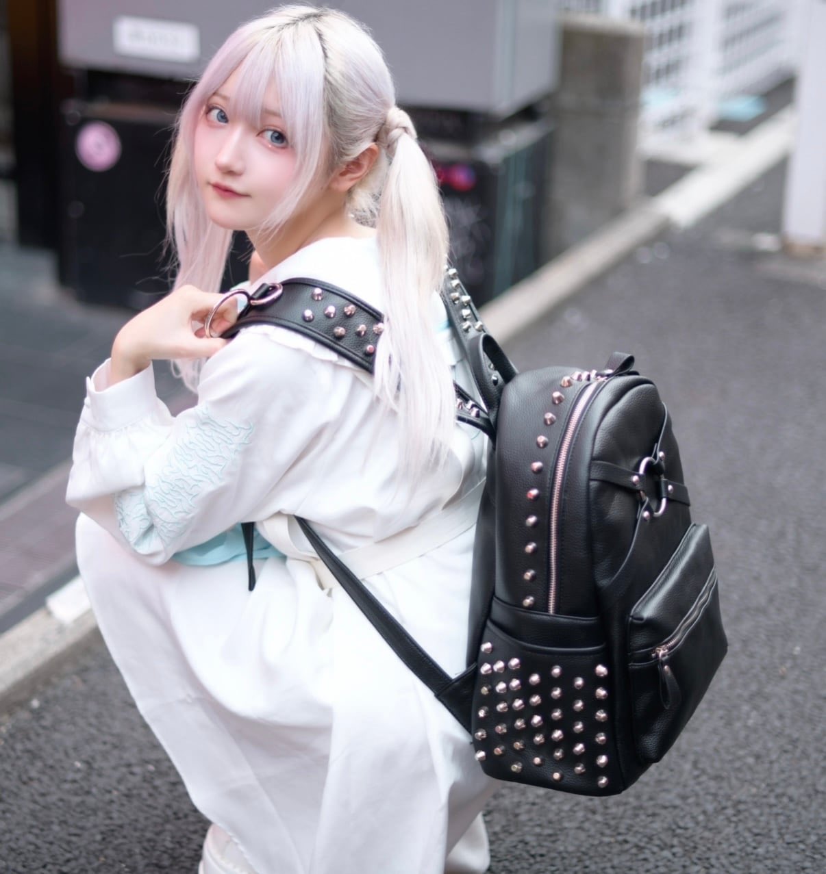 KRY clothing CROSS HARNESS シルバースタッズ 地雷系 CROSS HARNESS」 | KRY clothing