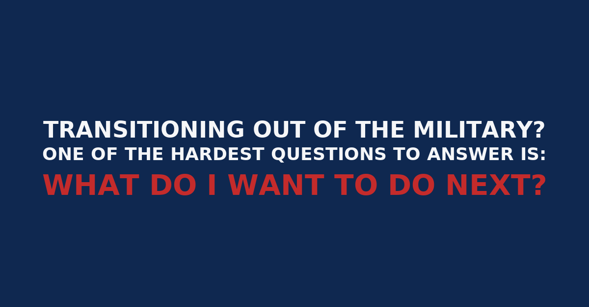 🎯 Transitioning out of the military? The hardest question: What do I want to do next?

💡 Start with what drives you—service, strategy, structure, problem-solving. The job title comes later.

🗣 What do YOU want to carry forward?

#MilitaryTransition #VeteranCareers