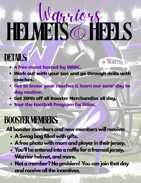 Warren Athletic Booster Club tweet media