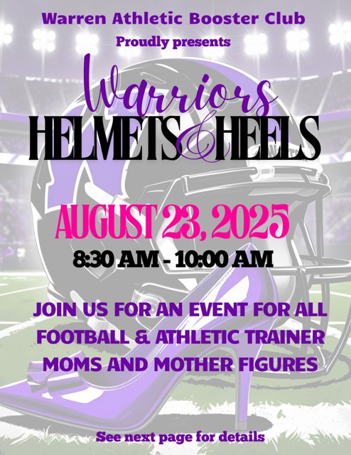 Warren Athletic Booster Club tweet media