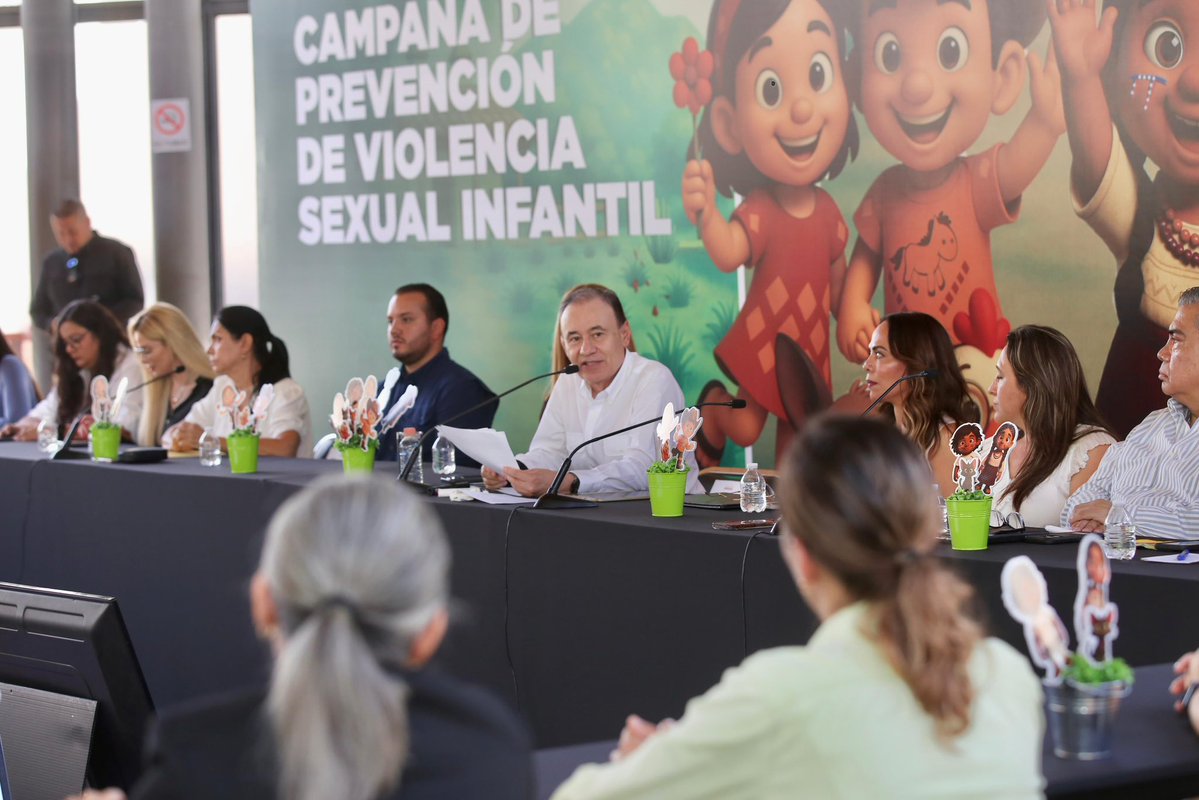 Secretaría Anticorrupción y Buen Gobierno Sonora (@buengobiernoson) on Twitter photo Asistimos a la presentación de la campaña de prevención de la violencia sexual infantil, organizada por <a href="/CeeavSonora/">CEEAV SONORA</a>.
Con la visión del gobernador <a href="/AlfonsoDurazo/">Alfonso Durazo</a>, fortalecemos acciones en favor de la niñez en la #TierraDeOportunidades. Asistimos a la presentación de la campaña de prevención de la violencia sexual infantil, organizada por <a href="/CeeavSonora/">CEEAV SONORA</a>.
Con la visión del gobernador <a href="/AlfonsoDurazo/">Alfonso Durazo</a>, fortalecemos acciones en favor de la niñez en la #TierraDeOportunidades.